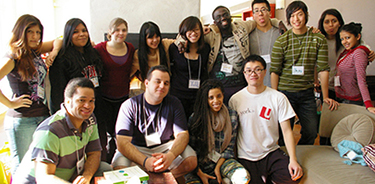 Students participating in a club at York U